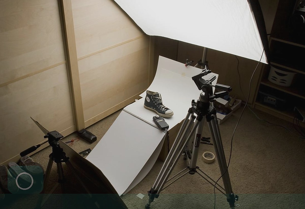 professional photoshoot studio scene